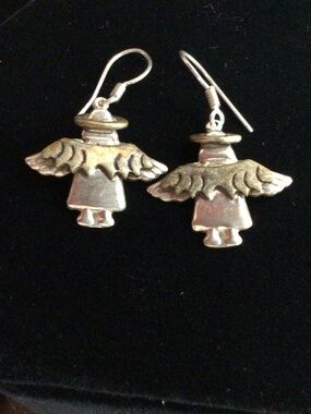 Mexico, 925 Angel earrings. Great shape.